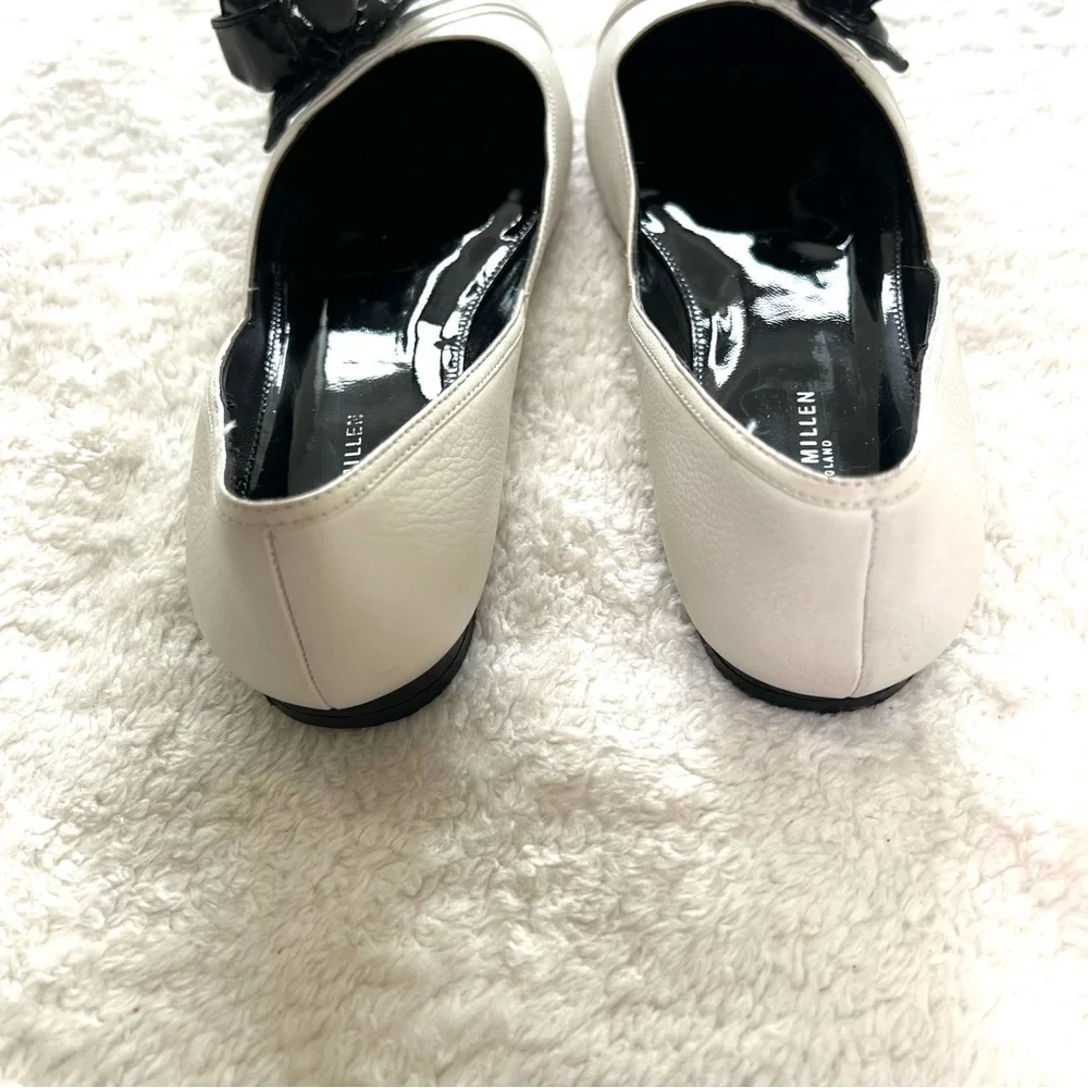 Karen Millen Flats White Black Size 8
